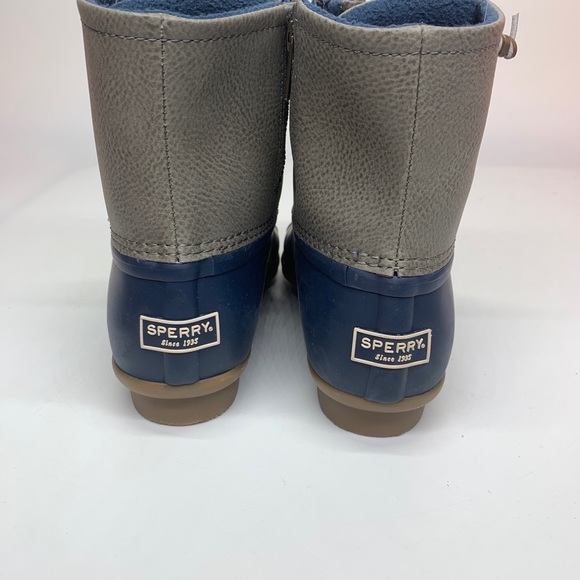 Sperry Duck Boots Womens Blue Leather STS83685 - Picture 4 of 6